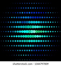 Light BLUE vector pattern with circles. Glitter abstract illustration with colorful drops. Pattern for websites, landing pages.