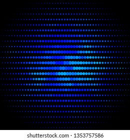 Light BLUE vector pattern with circles. Abstract decorative design in gradient style with bubbles. Pattern for wallpapers, curtains.