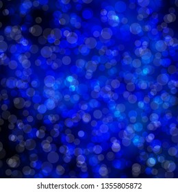 Light BLUE vector pattern with circles. Illustration with set of shining colorful abstract spheres. Pattern for wallpapers, curtains.