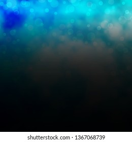 Light BLUE vector pattern with circles. Abstract illustration with colorful spots in nature style. New template for your brand book.