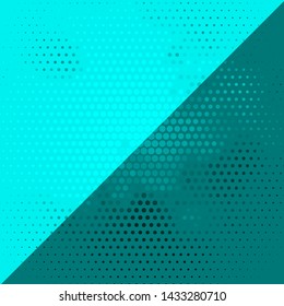 Light BLUE vector pattern with circles. Colorful illustration with gradient dots in nature style. New template for your brand book.