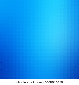 Light BLUE vector pattern with circles. Abstract decorative design in gradient style with bubbles. Design for posters, banners.
