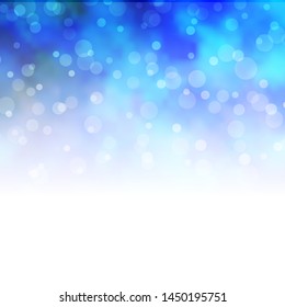 Light BLUE vector pattern with circles. Modern abstract illustration with colorful circle shapes. Pattern for websites, landing pages.
