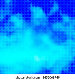 Light BLUE vector pattern with circles. Abstract illustration with colorful spots in nature style. Pattern for business ads.
