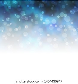 Light BLUE vector pattern with circles. Abstract illustration with colorful spots in nature style. Pattern for wallpapers, curtains.