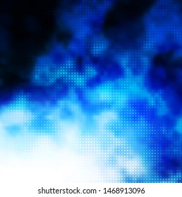 Light BLUE vector pattern with circles. Colorful illustration with gradient dots in nature style. Pattern for websites, landing pages.