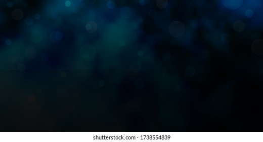 Light BLUE vector pattern with circles. Abstract colorful disks on simple gradient background. Pattern for websites, landing pages.