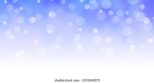 Light BLUE vector pattern with circles. Illustration with set of shining colorful abstract spheres. Pattern for business ads.
