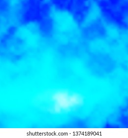Light BLUE vector pattern with clouds. Illustration in abstract style with gradient clouds. Template for landing pages.
