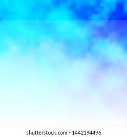 Light BLUE vector pattern with clouds. Illustration in abstract style with gradient clouds. Template for landing pages.