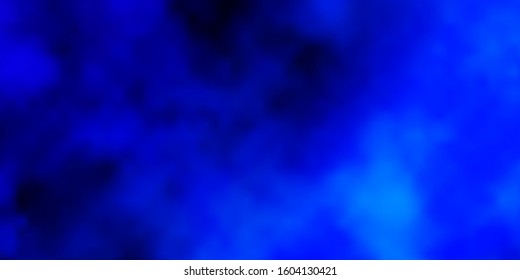 Light BLUE vector pattern with clouds. Gradient illustration with colorful sky, clouds. Colorful pattern for appdesign.