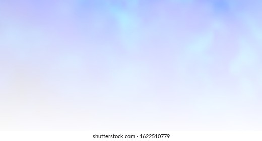 Light BLUE vector pattern with clouds. Gradient illustration with colorful sky, clouds. Pattern for your booklets, leaflets.