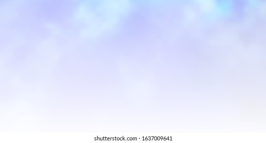 Light BLUE vector pattern with clouds. Abstract colorful clouds on gradient illustration. Colorful pattern for appdesign.