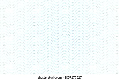 Light BLUE vector pattern with colored spheres. Geometric sample of repeating circles on white background in halftone style.