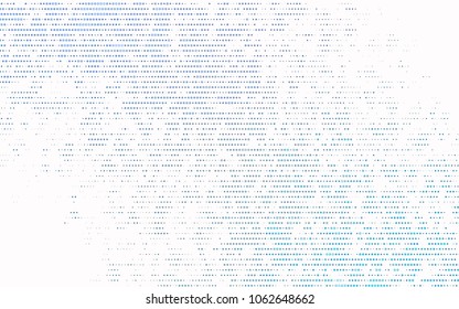 Light BLUE vector pattern with colored spheres. Geometric sample of repeating circles on white background in halftone style.