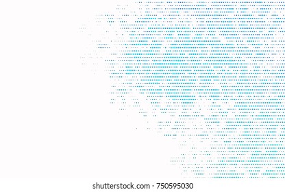 Light BLUE vector pattern with colored spheres. Geometric sample of repeating circles on white background in halftone style. Light BLUE vector pattern with colored spheres. Geometric sample of repeating circles on white background in halftone style.