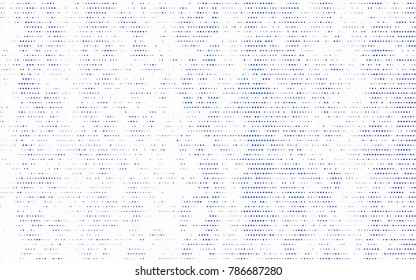 Light BLUE vector pattern with colored spheres. Geometric sample of repeating circles on white background in halftone style.