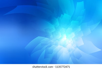 Light BLUE vector pattern with colorful hexagons. Colorful hexagons on white backdrop. Pattern for texture of wallpapers.