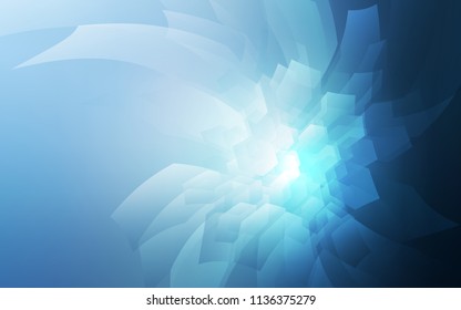 Light BLUE vector pattern with colorful hexagons. Illustration with set of colorful hexagons. Pattern for texture of wallpapers.