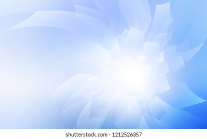 Light BLUE vector pattern with colorful hexagons. Glitter abstract illustration in hexagonal style. Pattern can for your ad, booklets.