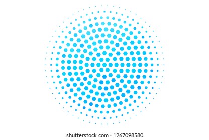 Light BLUE vector pattern with colorful hexagons. Design in abstract style with hexagons. Pattern can be used for landing pages.