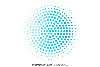Light BLUE vector pattern with colorful hexagons. Design in abstract style with hexagons. Pattern for texture of wallpapers.