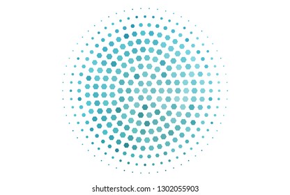 Light BLUE vector pattern with colorful hexagons. Abstract illustration with colorful hexagons. New template for your brand book.