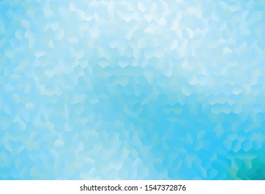Light BLUE vector pattern with colorful hexagons. Colorful hexagons on abstract backdrop. Pattern for ads, leaflets.