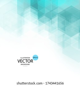 Light BLUE vector pattern with colorful hexagons. Glitter abstract illustration in hexagonal style. Beautiful design for your business advert.