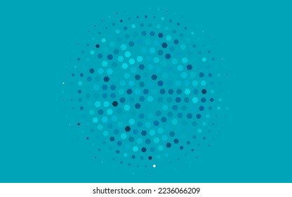 Light BLUE vector pattern with colorful hexagons. Colorful hexagons on white backdrop. Pattern can be used for landing pages.