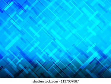 Light BLUE vector pattern with crossing lines. Modern geometrical abstract illustration with staves. The pattern can be used for websites.