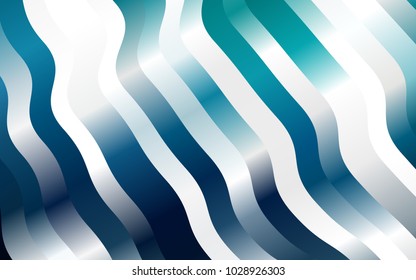 Light BLUE vector pattern with curved circles. Creative geometric illustration in marble style with gradient. Brand-new design for your ads, poster, banner.