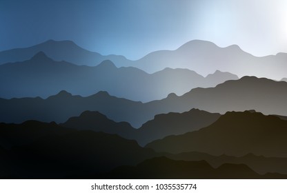 Light BLUE vector pattern with curved circles. Colorful abstract illustration with gradient lines. Textured wave pattern for backgrounds.