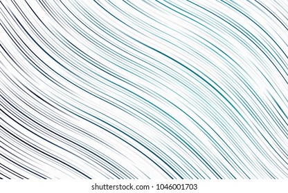 Light BLUE vector pattern with curved circles. Creative illustration in halftone marble style with gradient. A new texture for your  ad, booklets, leaflets.