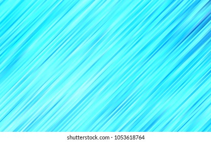 Light BLUE vector pattern with curved circles. Colorful abstract illustration with gradient lines. A completely new marble design for your business.
