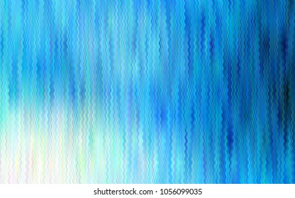 Light BLUE vector pattern with curved circles. An elegant bright illustration with gradient. A completely new template for your business design.