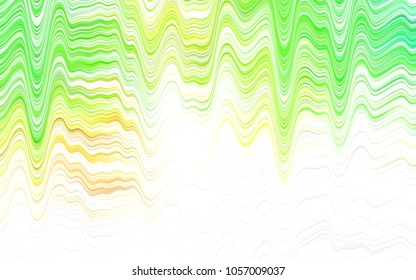 Light BLUE vector pattern with curved circles. Blurred geometric sample with gradient bubbles.  Pattern for your business design.