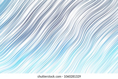 Light BLUE vector pattern with curved circles. Creative geometric illustration in marble style with gradient. The elegant pattern for brand book.