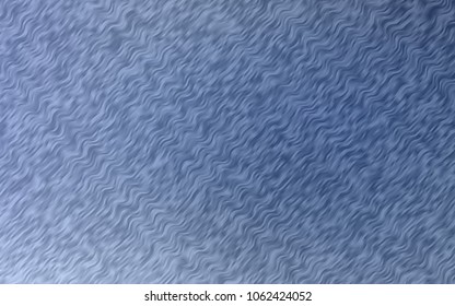 Light BLUE vector pattern with curved circles. Brand-new colored illustration in marble style with gradient. New composition for your brand book.