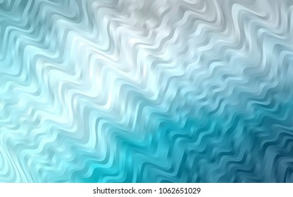Light BLUE vector pattern with curved circles. Geometric illustration in marble style with gradient.  The elegant pattern for brand book.
