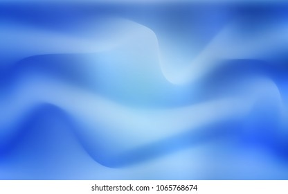 Light BLUE vector pattern with curved circles. Brand-new colored illustration in marble style with gradient. Marble design for your web site.
