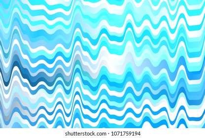 Light BLUE vector pattern with curved circles. An elegant bright illustration with gradient. New composition for your brand book.