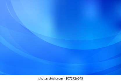 Light BLUE vector pattern with curved circles. Shining crooked illustration in marble style. A completely new memphis design for your business.