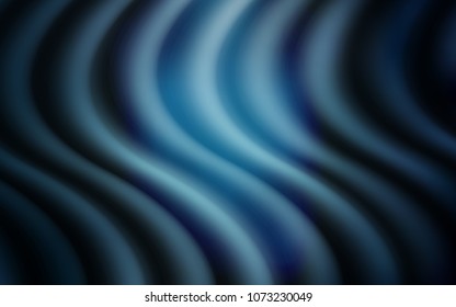 Light BLUE vector pattern with curved circles. Colorful abstract illustration with gradient lines. Pattern for your business design.