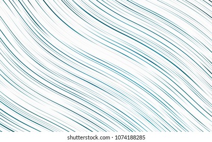 Light BLUE vector pattern with curved circles. Shining crooked illustration in marble style. Marble design for your web site.