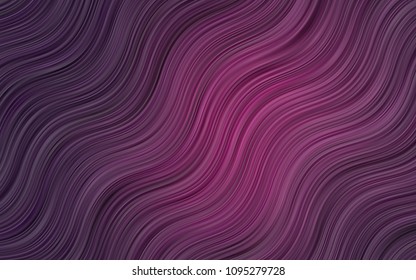 Light BLUE vector pattern with curved circles. A completely new color illustration in marble style. Brand-new design for your ads, poster, banner.