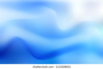 Light BLUE vector pattern with curved circles. Modern gradient abstract illustration with bandy lines. Textured wave pattern for backgrounds.