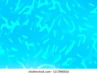 Light BLUE vector pattern with curved circles. Shining illustration, which consist of blurred lines, circles. A new texture for your  ad, booklets, leaflets.