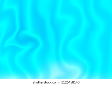 Light BLUE vector pattern with curved gradient waves. An elegant bright illustration with gradient. Brand new design for your ads, poster, banner.