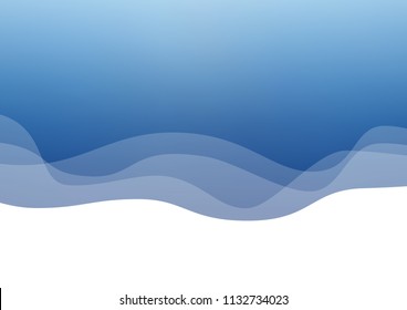 Light BLUE vector pattern with curved circles. Geometric illustration in marble style with gradient.  New composition for your brand book.